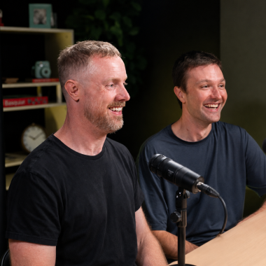 Austin Senseman and Robert Hill, co-founders of Caravan, guests on The Localist podcast episode about AI training for small business