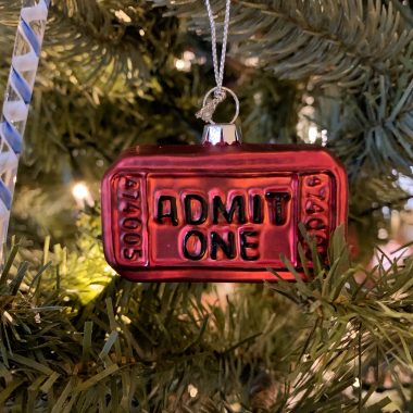 admit one ornament