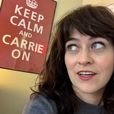 keep calm and carrie on poster