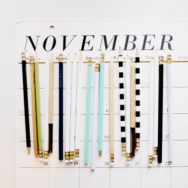 november writing pencils