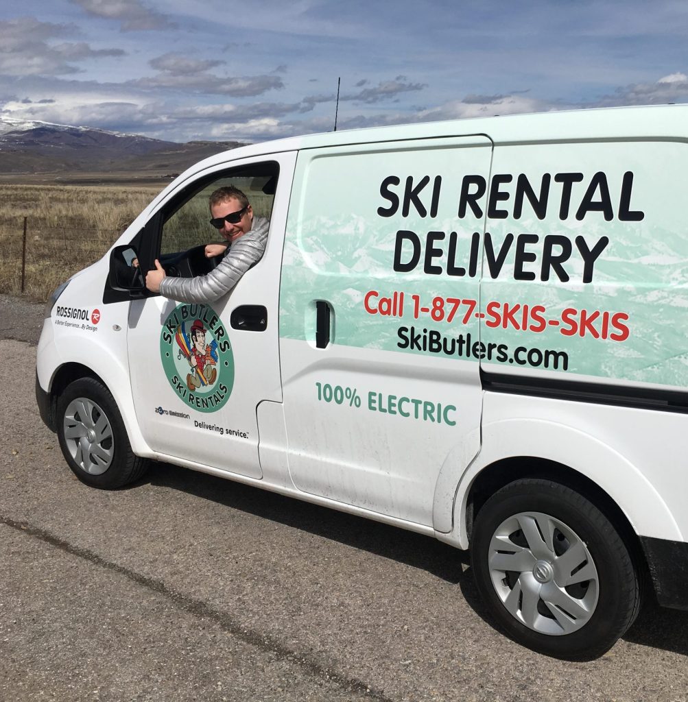 bryn carey driving ski butlers van